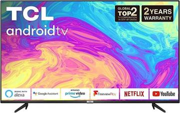 TCL 50P615K 50 Inch 4K Ultra HD Smart Android TV, Black