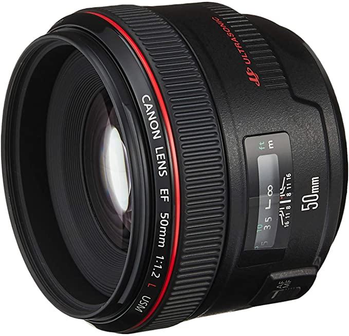 Canon EF 50 mm f/1.2L USM Lens, Black