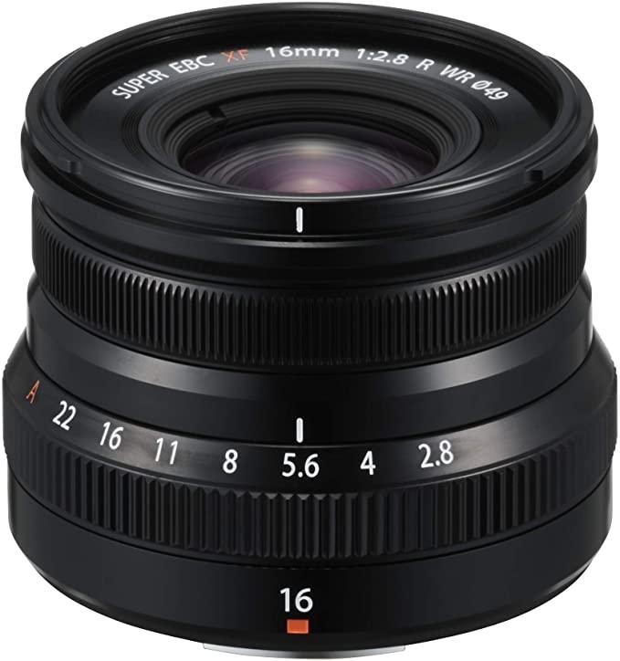 Fuji Fujinon XF16mm F2.8 R Weather Resistant Lens, Black