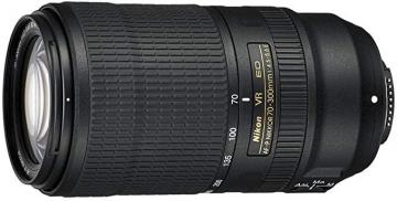 Nikon AF-P Nikkor 70-300 mm f/4.5-5.6E ED VR Lens - Black