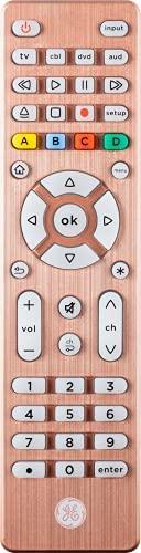 GE Backlit Universal Remote Control for Samsung, Vizio, LG, Sony, Sharp, Roku, Apple TV, TCL