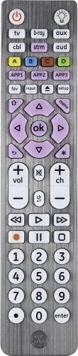GE 6-Device Backlit Universal Remote Control for Samsung, Vizio, Lg, Sony, Sharp, Roku, Apple TV