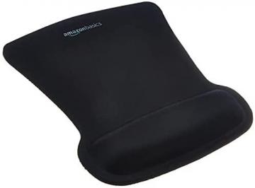 Amazon Basics Gel Computer Mouse Pad with Wrist Support Rest - Black
