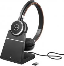 Jabra Evolve 65 Wireless Stereo On-Ear Headset, Black