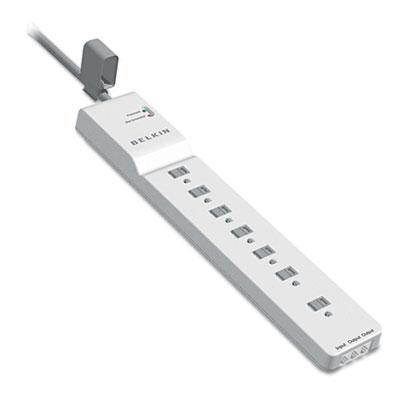 Belkin Home/Office Surge Protector, 7 Outlets, 12 ft Cord, 2160 Joules, White
