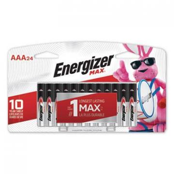 Energizer MAX Alkaline AAA Batteries, 1.5V, 24/Pack