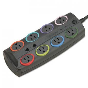 Kensington 8-Outlet Adapter Model Surge Protector, Black, 8ft Cord, 3090 Joules