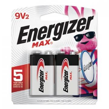 Energizer MAX Alkaline 9V Batteries, 2/Pack