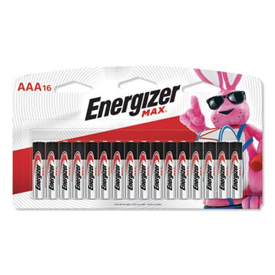 Energizer MAX Alkaline AAA Batteries, 1.5V, 16/Pack