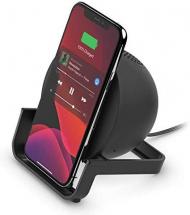 Belkin Wireless Charging Speaker (Wireless Charging Stand + Bluetooth Speaker Charger), Black
