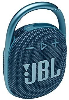 JBL Clip 4 Portable Mini Bluetooth Speaker, Big Audio and Punchy bass, Blue