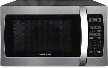 Farberware 1000-Watt Microwave, 1.3 cu. ft, Stainless Steel