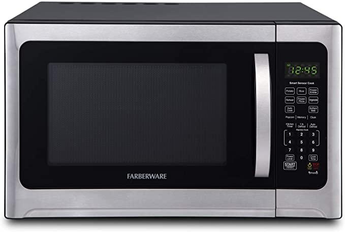 Farberware Professional FMO12AHTBKE 1.2 Cu. Ft. 1100-Watt Microwave Oven With Smart Sensor Cooking