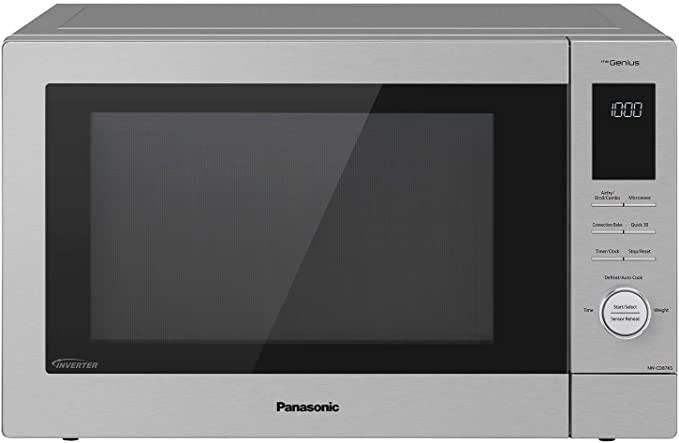 Panasonic HomeChef 4-in-1 Microwave Oven with Air Fryer, Convection Bake, Stainless Steel