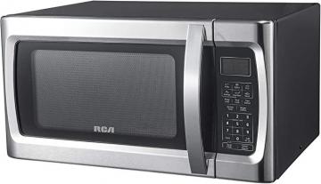 RCA RMW1178 1.1 Cu Ft Stainless Steel Countertop Microwave Oven, Stainless
