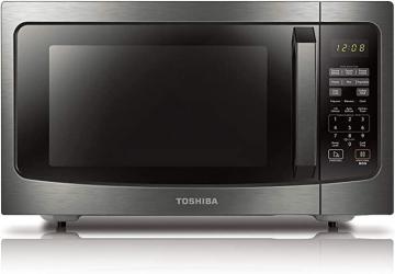 Toshiba ML-EM45P(BS) Countertop Microwave Oven with Smart Sensor, Black Stainless Steel