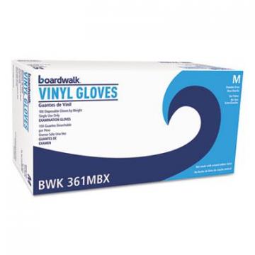 Boardwalk Exam Vinyl Gloves, Clear, Medium, 3 3/5 mil, 1000/Carton (361MCT)