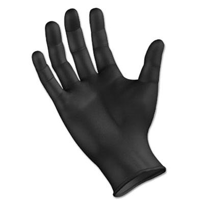 Boardwalk Disposable General Purpose Powder-Free Nitrile Gloves, M, Black, 4.4mil, 1000/Ct (396MCT)