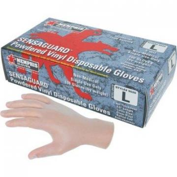 MCR Safety Powdered Vinyl Disposable Gloves (MPG5020L)