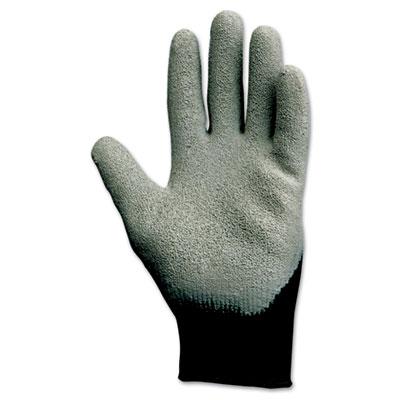 Kimberly-Clark KleenGuard G40 Latex Coated Poly-Cotton Gloves, Large/Size 9, Gray, 12 Pairs