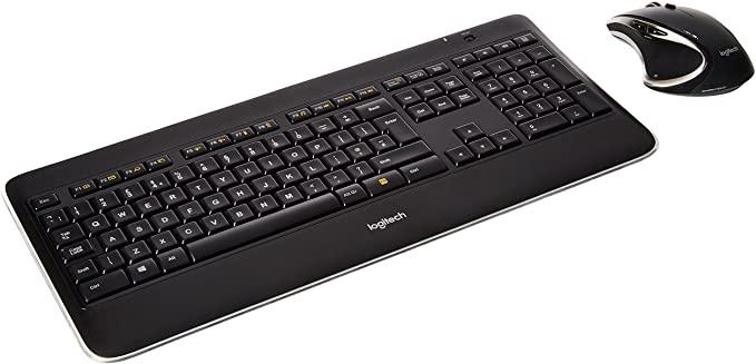 Logitech MX800 Wireless Keyboard and Mouse Combo for Windows, QWERTY UK Layout , Black