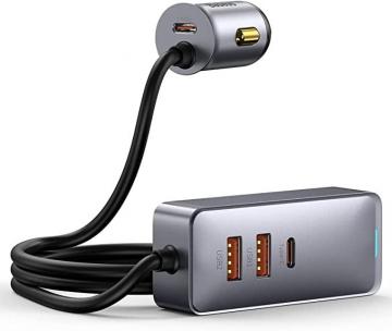 Baseus [Upgraded Version] 120W USB C Car Charger, Baseus 120W Multi USB Car Charger