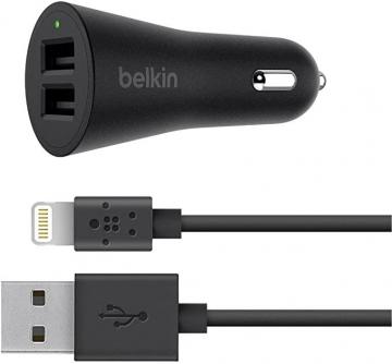 Belkin 4.8 A Dual Car Charger with Lightning Cable
