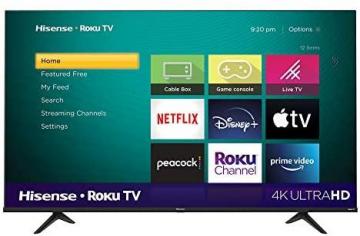Hisense 55-Inch Class R6 Series Dolby Vision HDR 4K UHD Roku Smart TV with Alexa Compatibility