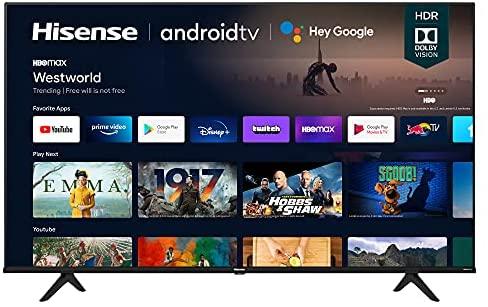 Hisense 43A6G 43-Inch 4K Ultra HD Android Smart TV with Alexa Compatibility