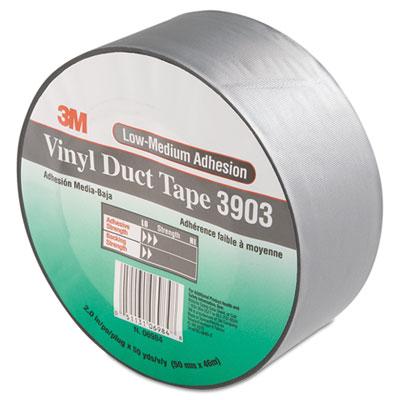 3M 3903 Vinyl Duct Tape, 2" x 50 yds, Gray