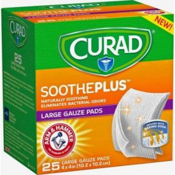 Medline Curad SoothePlus Medium Non-stick Pads (CUR204425AH)