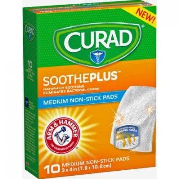 Medline Curad SoothePlus Medium Non-stick Pads (CUR47134AH)