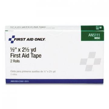 First Aid Only First Aid Tape, 0.5" x 2.5 yds, White, 2/Box