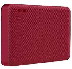 Toshiba Canvio Advance 4TB Portable External Hard Drive USB 3.0, Red