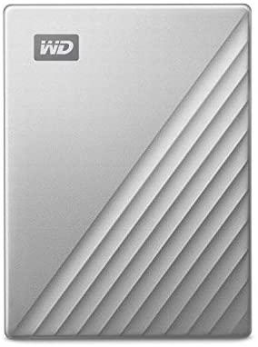 WD 2TB My Passport Ultra for Mac Silver Portable External Hard Drive HDD