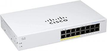 Cisco Business CBS110-16PP Unmanaged Switch, 16 Port GE