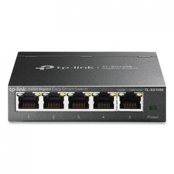 TP-Link Easy Smart Gigabit Ethernet Desktop/Wall-Mountable Switch, 5 Ports (TLSG105E)
