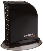 Amazon Basics 7 Port USB 2.0 Hub Tower with 5V/4A Power Adapter