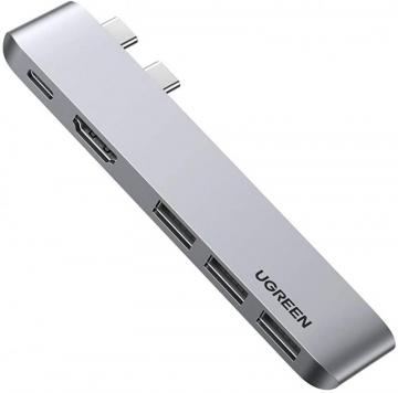 UGREEN USB C Hub MacBook Pro Adapter 5 IN 2 HDMI 4K Type C Port Thunderbolt 3