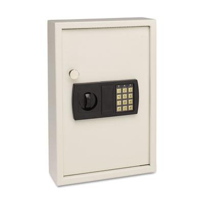 MMF SteelMaster Electronic Key Safe, 48-Key, Steel, Sand, 11 3/4 x 4 x 17 3/8