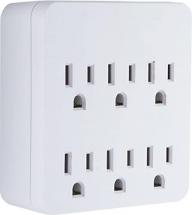 GE Pro 6-Outlet Extender Surge Protector, Wall Tap Adapter, Charging Station