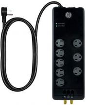 GE Pro 8-Outlet Surge Protector, 4 Ft Power Cord, 3 Adapter Spaced Outlets