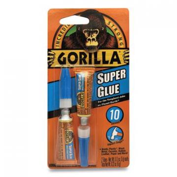 Gorilla Glue Super Glue, Two 0.11 oz Tubes, Dries Clear