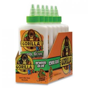 Gorilla Glue School Glue Liquid, 4 oz, Dries Clear, 6/Pack
