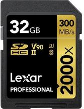 Lexar Professional 2000x 32GB SDHC UHS-II Card