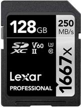 Lexar Professional 1667x 128GB SDXC UHS-II Card