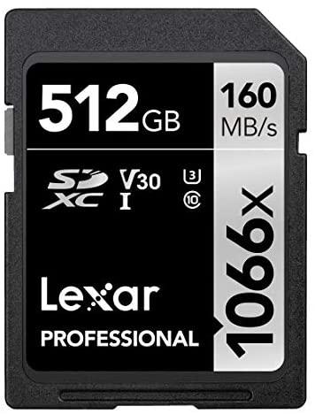 Lexar Professional 1066x 512GB SDXC UHS-I Card Silver Series