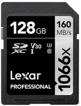 Lexar Professional 1066x 128GB SDXC UHS-I Card Silver Series