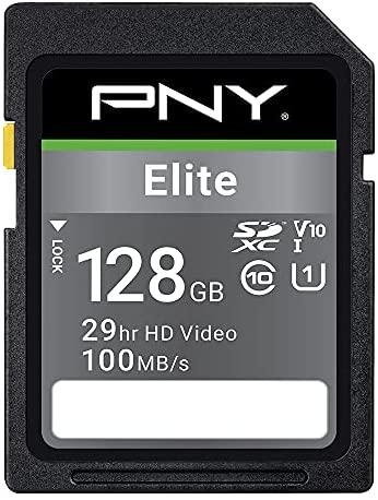 PNY 128GB Elite Class 10 U1 V10 SDXC Flash Memory Card