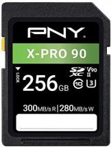 PNY 256GB X-PRO 90 Class 10 U3 V90 UHS-II SDXC Flash Memory Card